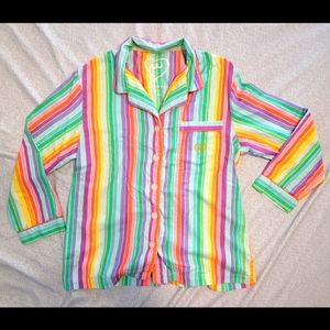 Vintage Victoria's Secret Rainbow Button Down